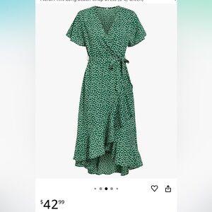 Summer Chiffon V Neck Ruffle Maxi Dress Floral Print